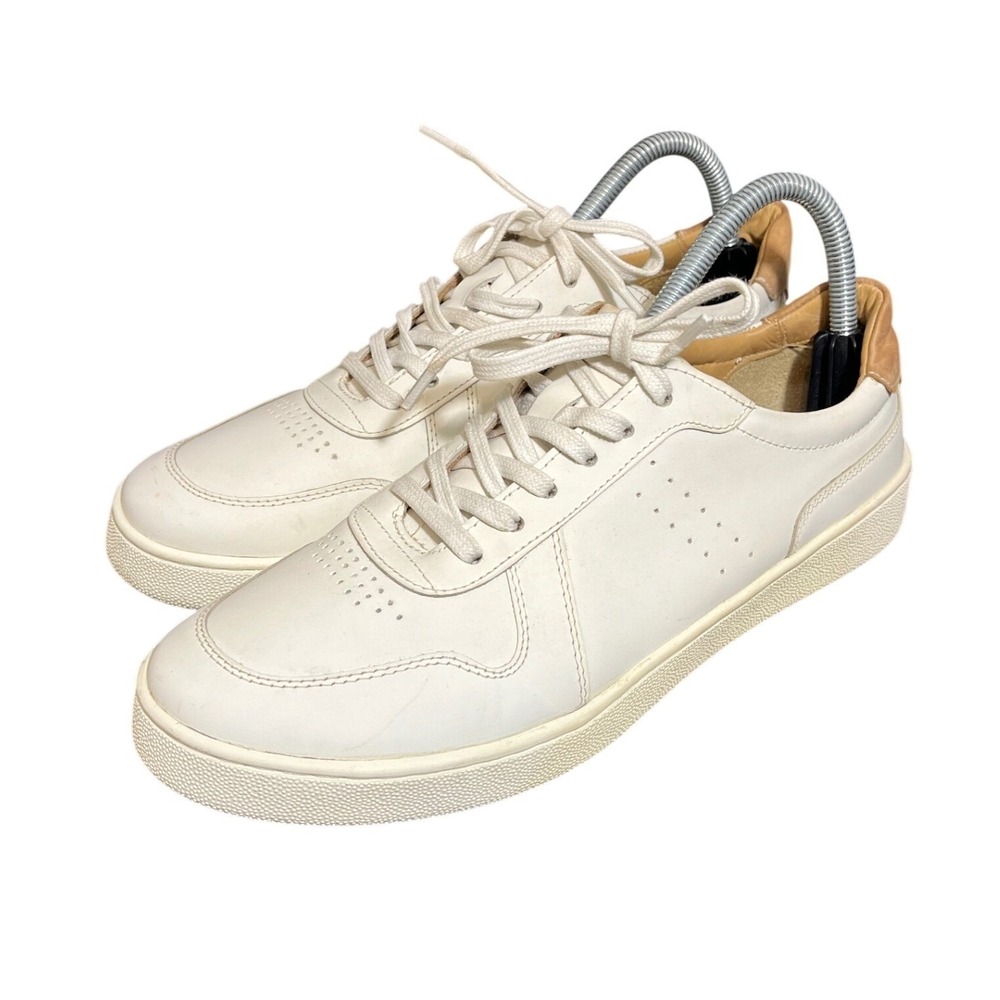 Nisolo Women's Bria Go-To Court Sneaker Shoes White Leather Size 9.5